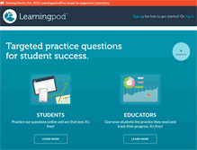 Tablet Screenshot of learningpod.com